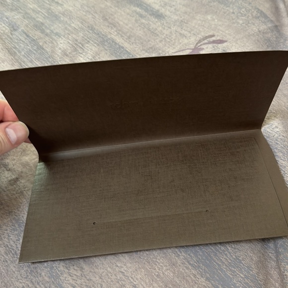 Louis Vuitton receipt folio. Excellent condition. Empty. Dark chocolate brown. - Picture 2 of 4
